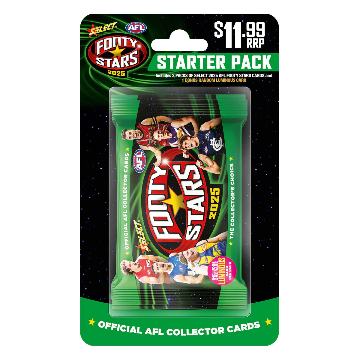 2025 AFL Select Footy Stars Starter Blister Pack 2025 AFL Select Footy Stars Starter Blister Pack